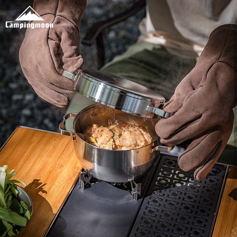 CAMPINGMOON DO-25 Extra-Thick  - Camping Cooking Pot Stainless Steel ulasan dan harga