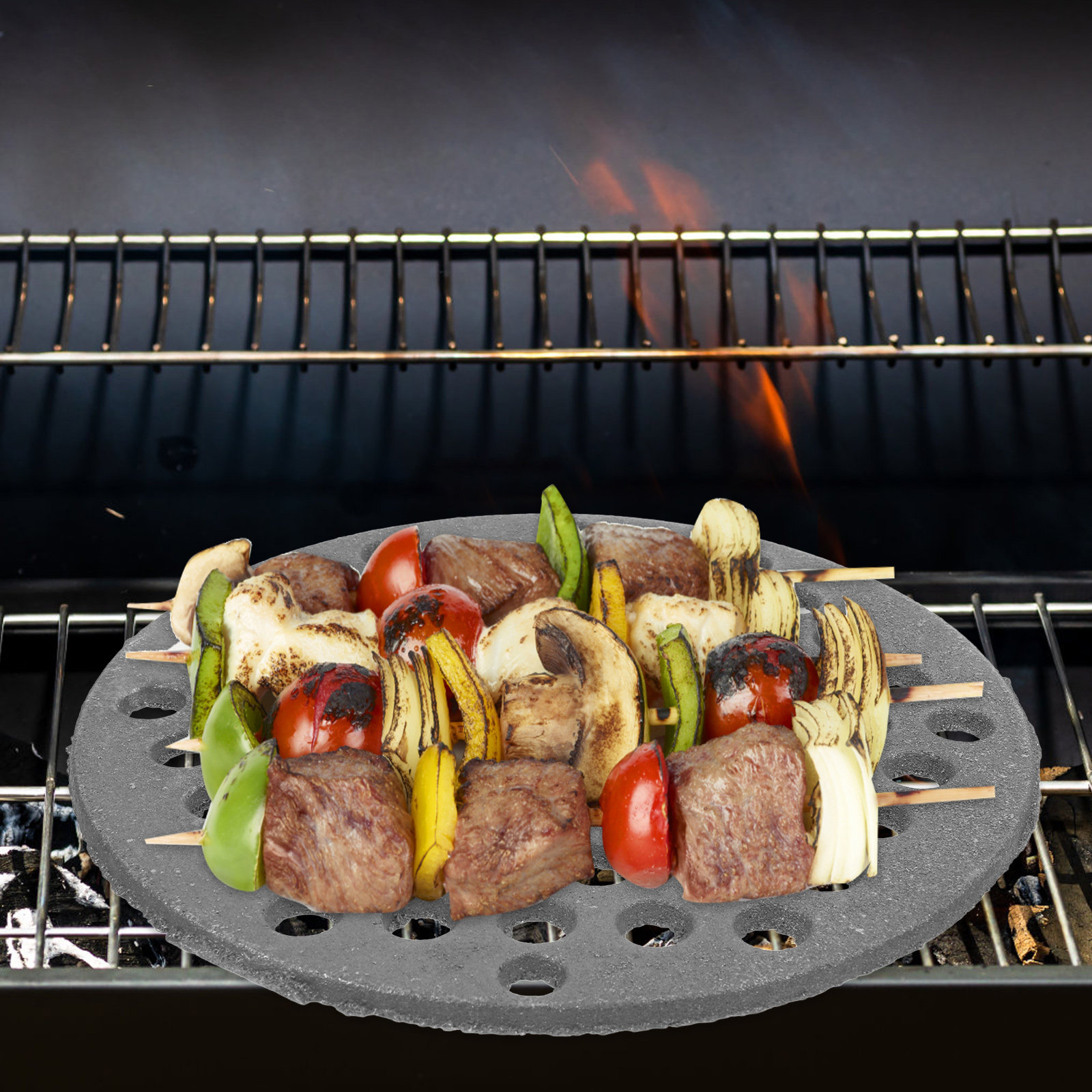 Cast Iron Round Bbq Grate Heav - Camping Cooking Bbq ulasan dan harga