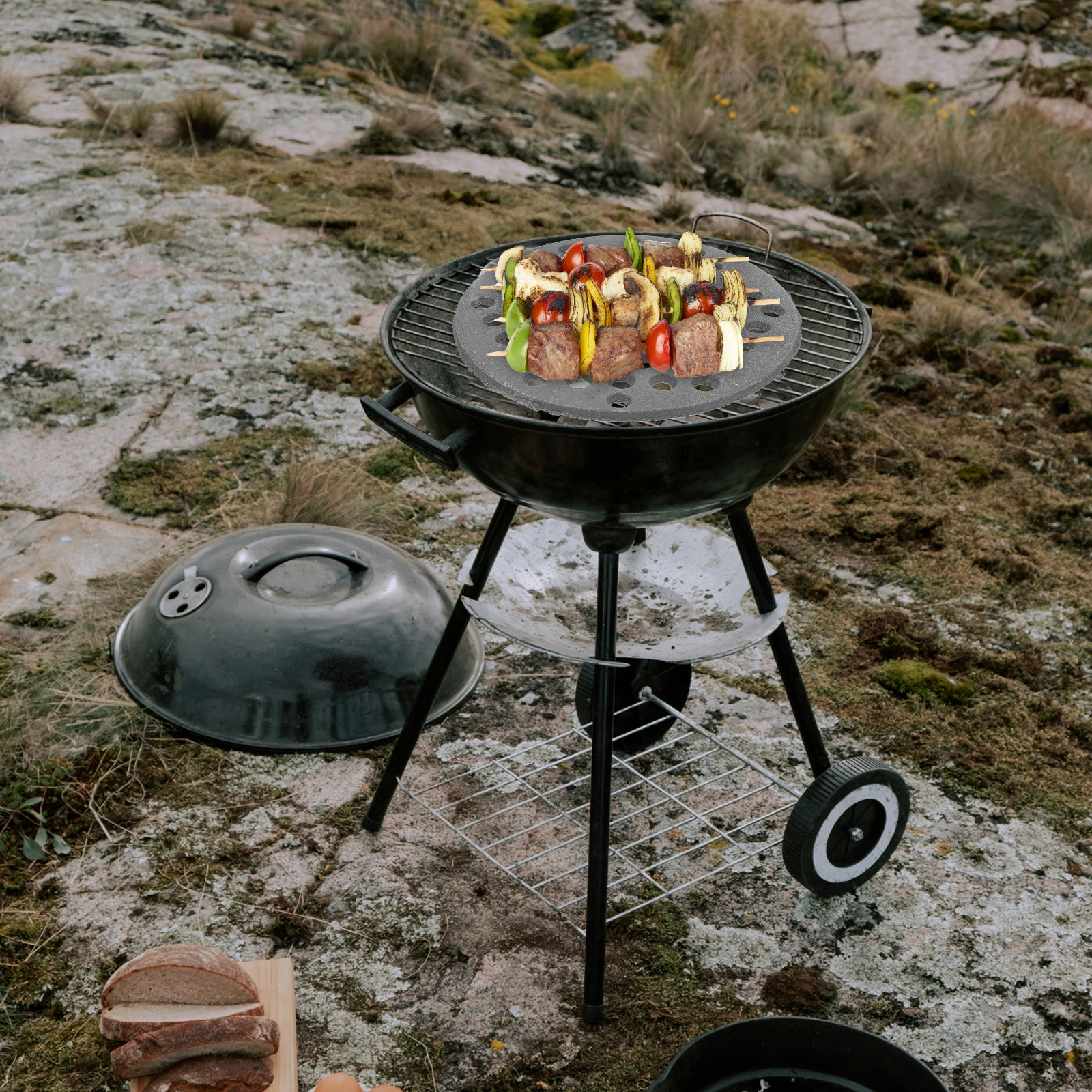 Cast Iron Round Bbq Grate Heav - Camping Cooking Bbq ulasan dan harga