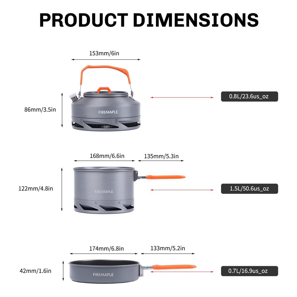 Fire Maple Camping Cookware Ut - Camping Cooking Dishes ulasan dan harga
