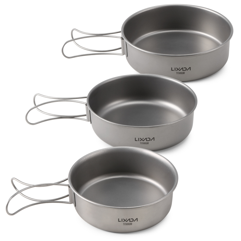 Lixada Titanium Bowls Ultralig - Camping Cooking Dishes ulasan dan harga