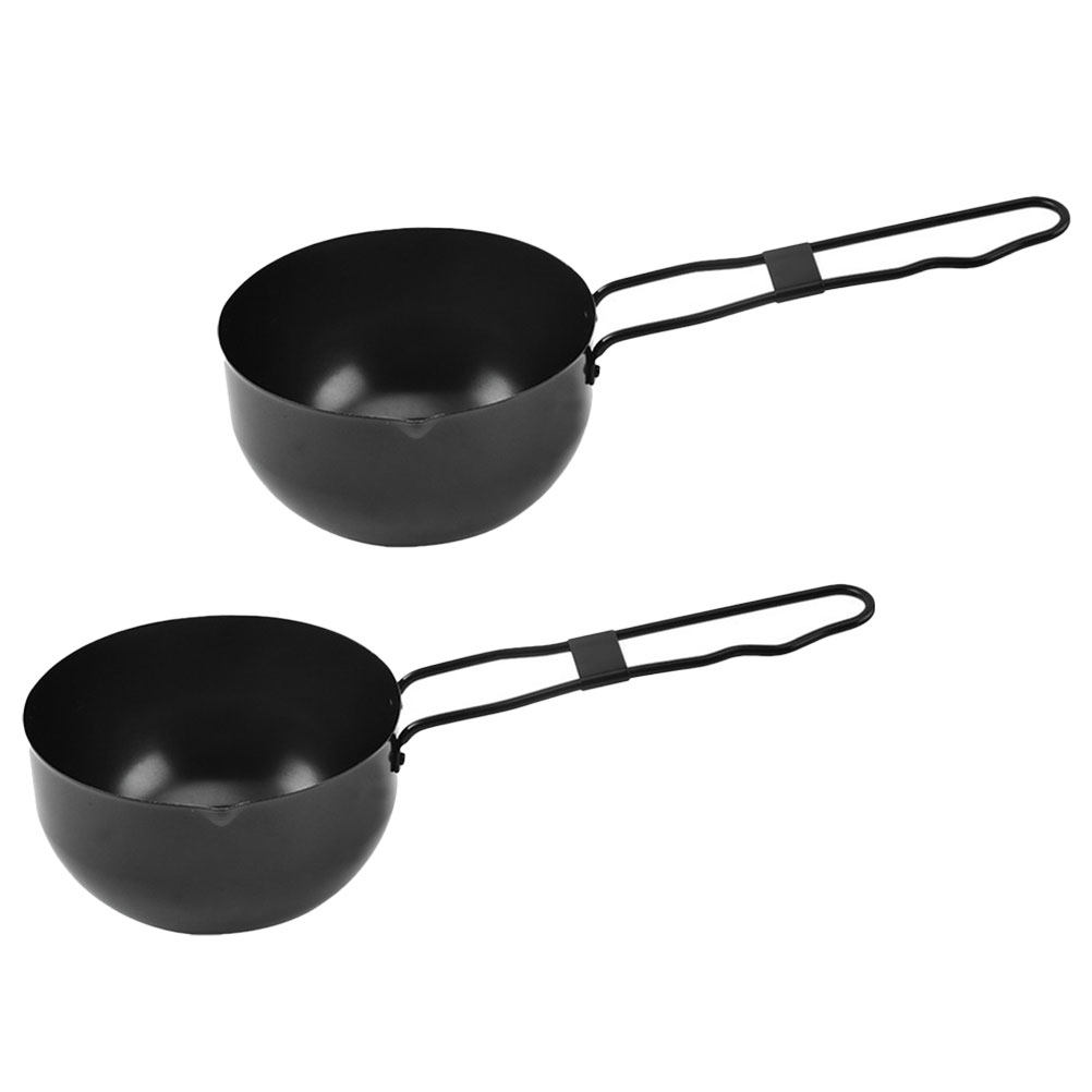2Pcs Iron Stew Pot with Handle - Camping Cooking Noodles ulasan dan harga