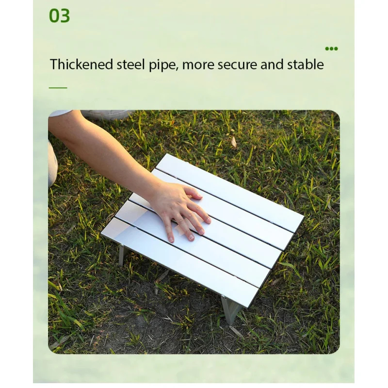 2PCS Lightweight Aluminum Roll - Camping Cooking Table Foldable ulasan dan harga