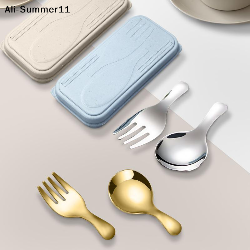 【A6L】Steel Tableware Set Spoon - Camping Hiking Cooking ulasan dan harga