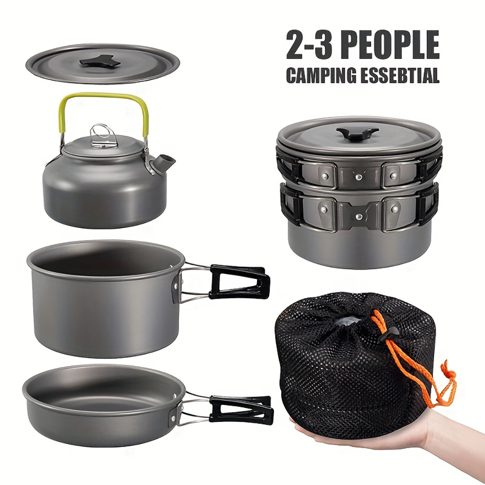 Outdoor camping cookware set m - Camping Hiking Cooking ulasan dan harga