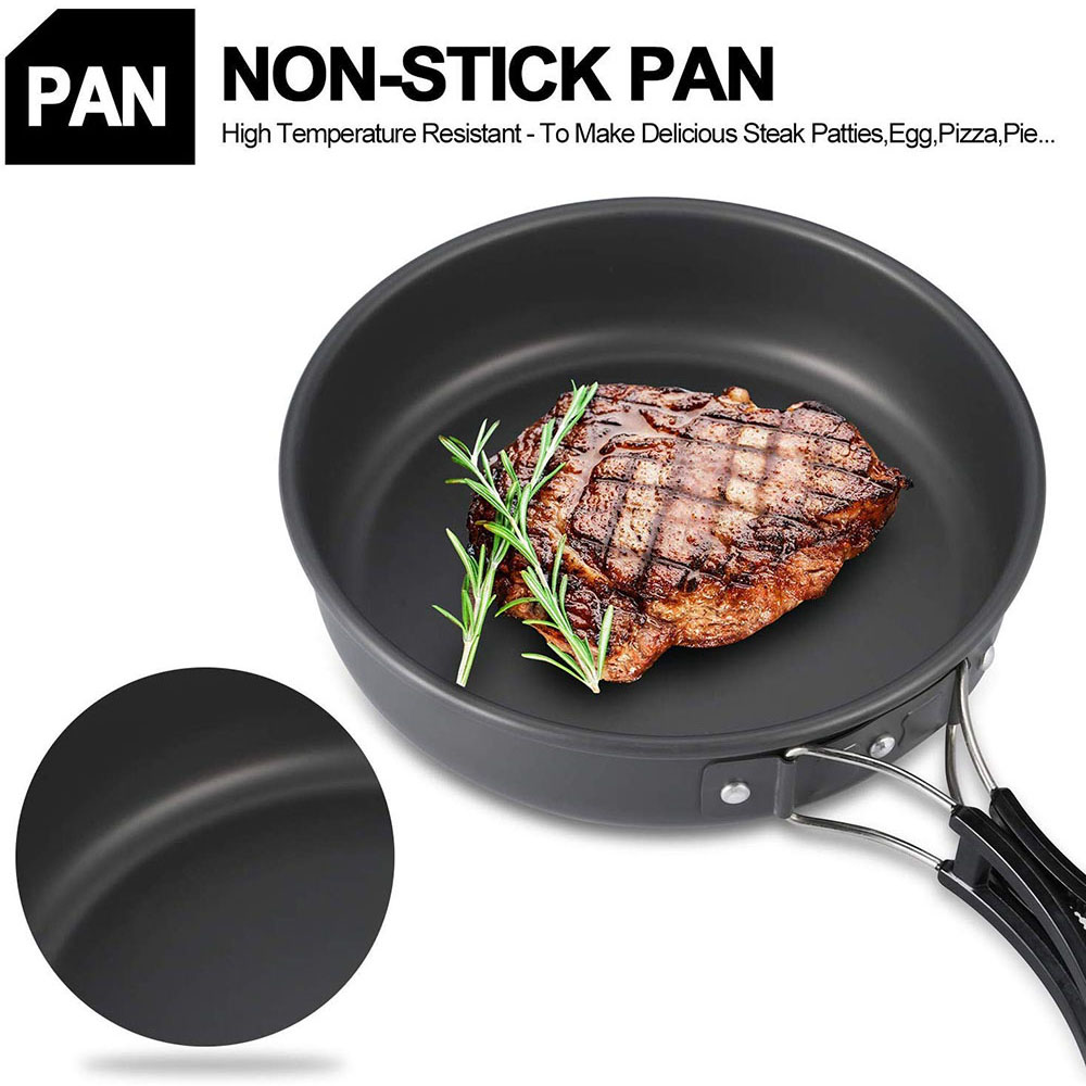 Outdoor camping cookware set m - Camping Hiking Cooking ulasan dan harga
