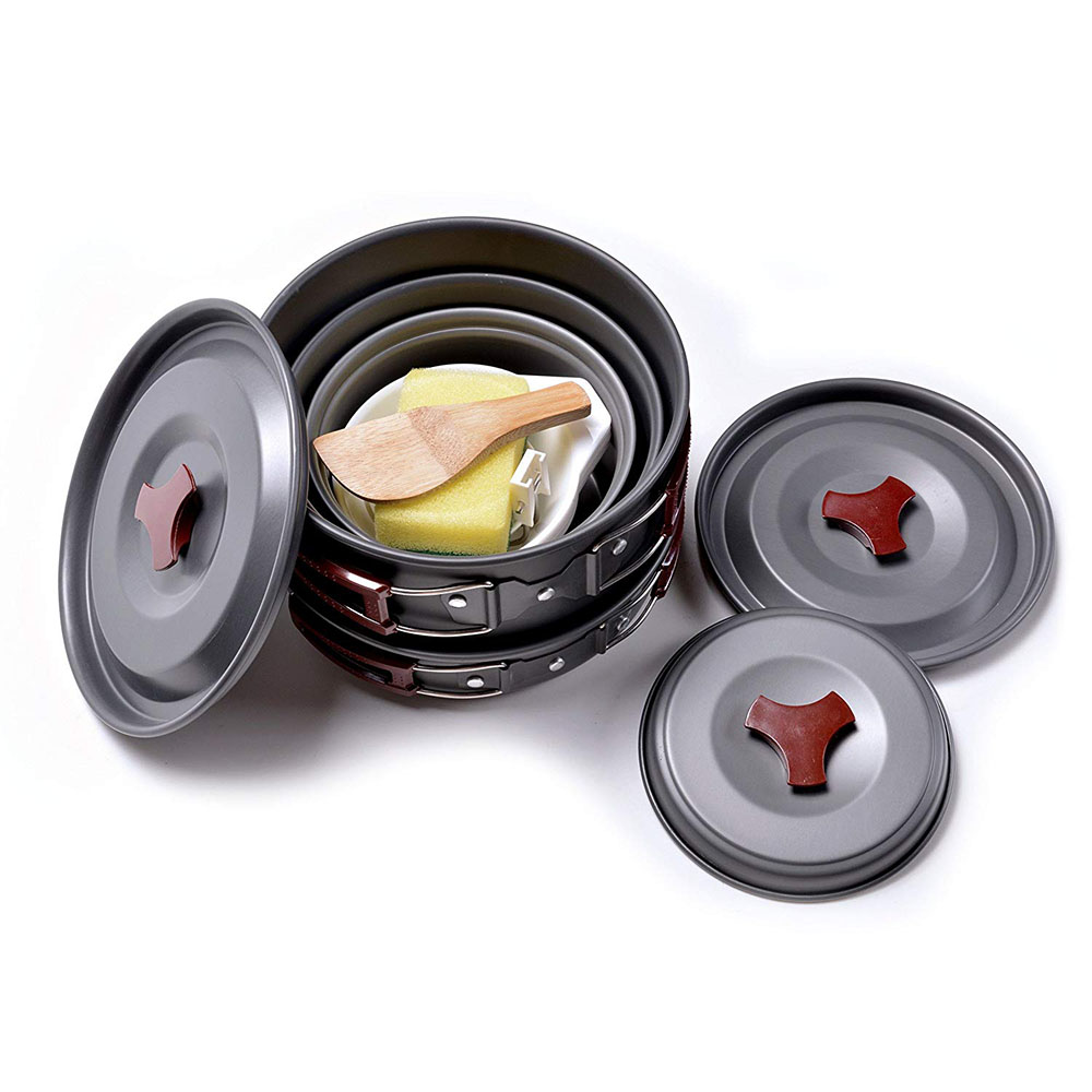 Outdoor Camping Cookware Kit N - Camping Cooking Dishes ulasan dan harga