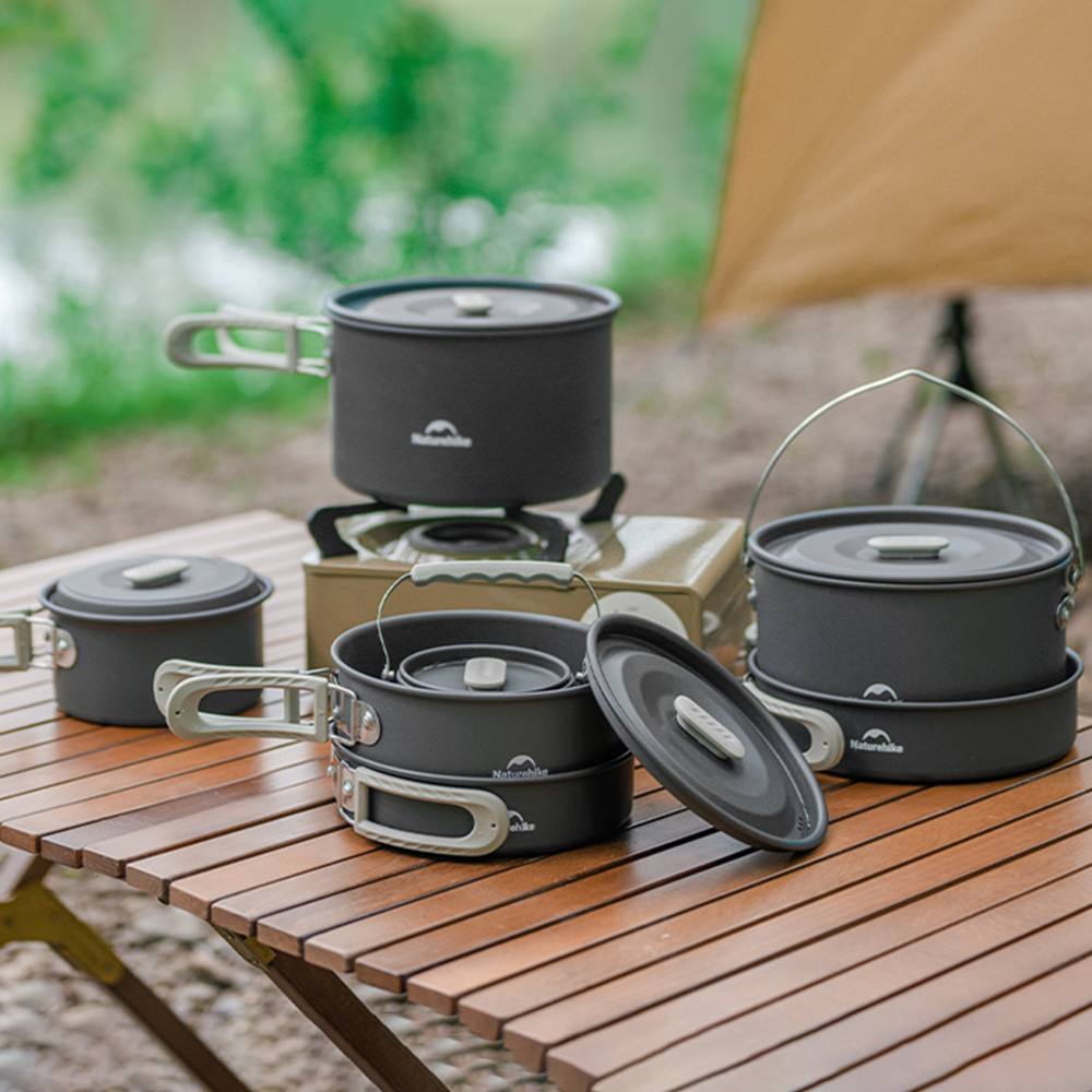 Naturehike Outdoor Pot Set,Cam - Camping Hiking Cooking ulasan dan harga